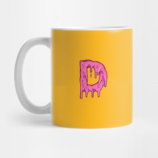 D Letters Pink Melted Mug